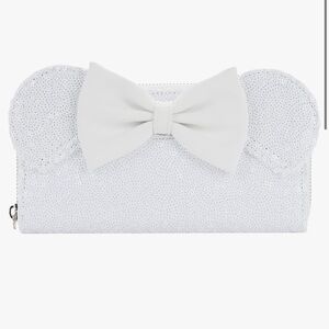 Loungefly Disney Minnie Mouse Sequin Wedding Zip-Around Wallet